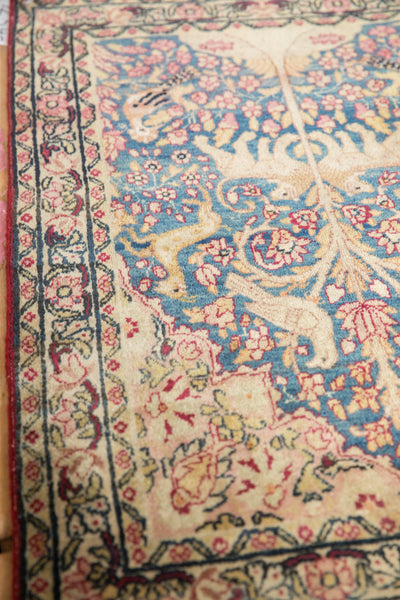 Antique Fine Kerman Rug Mat // ONH Item: 12548, Image 4