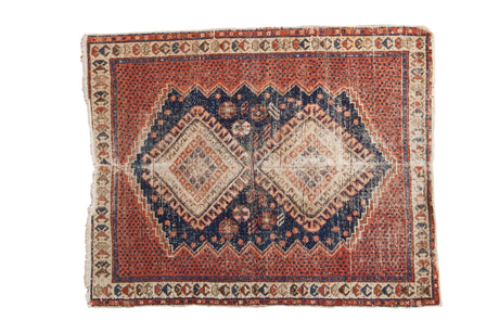 Vintage Afshar Square Rug // ONH Item: 12554