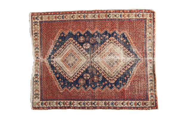 Vintage Afshar Square Rug // ONH Item: 12554