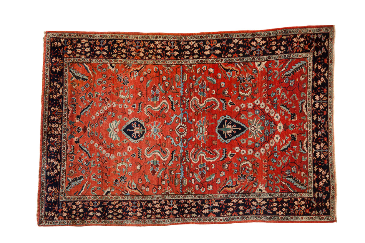 4x6.5 Vintage Sarouk Rug