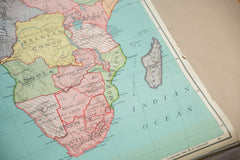 Vintage Nystrom Pull Down Map of Africa