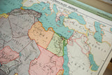 Vintage Nystrom map detail of Egypt, Libya, Sudan, and the Red Sea region.
