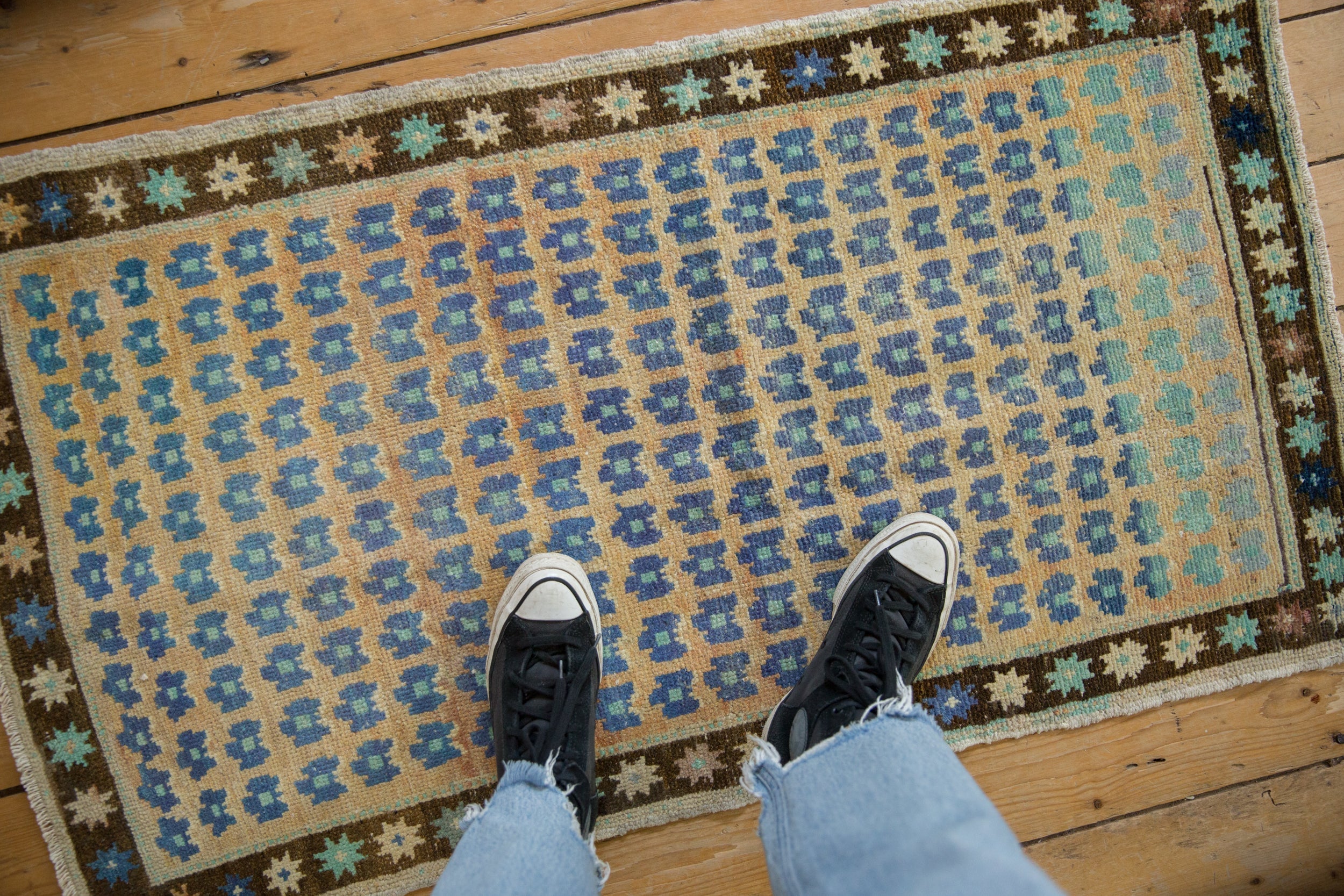 Vintage Distressed Oushak Rug // ONH Item: 12567, Image 1