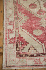 2.5x5.5 Vintage Distressed Oushak Rug Runner