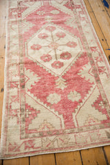 2.5x5.5 Vintage Distressed Oushak Rug Runner