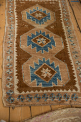 2.5x5 Vintage Distressed Kars Rug Runner