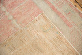 Hand-knotted foundation and secure side selvage of a vintage Turkish Oushak rug.