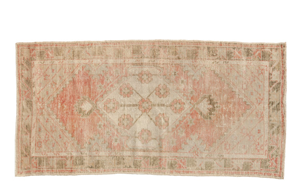 Vintage Distressed Oushak Rug Runner // ONH Item: 12574