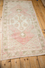 2.5x5.5 Vintage Distressed Oushak Rug Runner