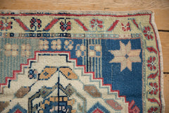 2x2.5 Vintage Distressed Oushak Square Rug Mat