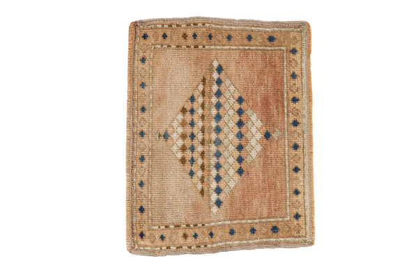 Vintage Distressed Oushak Square Rug Mat // ONH Item: 12579