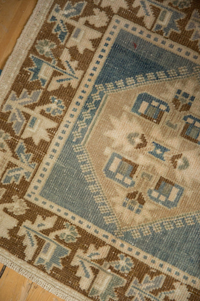 Vintage Distressed Oushak Square Rug Mat // ONH Item: 12581, Image 4