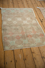 2.5x4 Vintage Distressed Oushak Rug