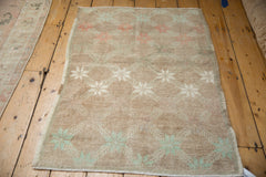 2.5x4 Vintage Distressed Oushak Rug