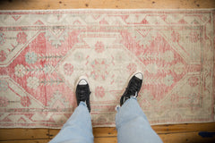 2.5x5.5 Vintage Distressed Oushak Rug Runner