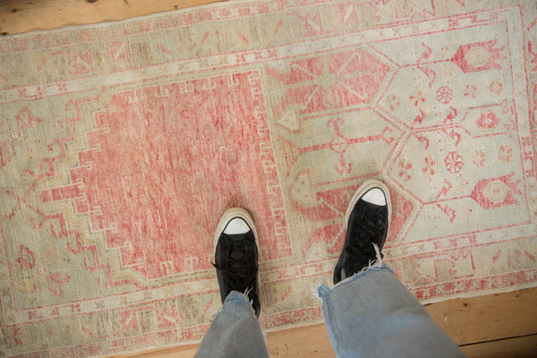 Vintage Distressed Oushak Rug Runner // ONH Item: 12589, Image 1