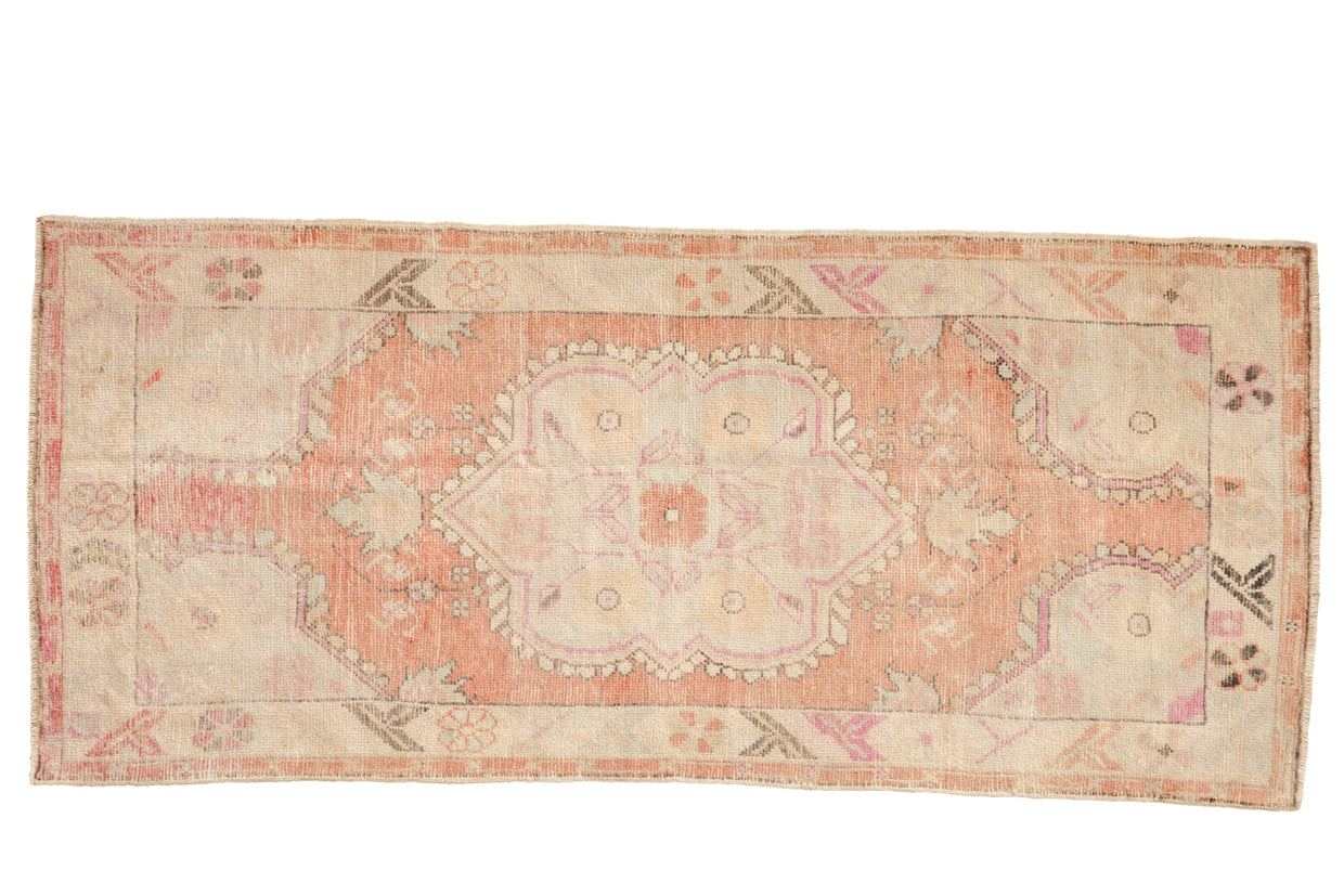 2.5x6 Vintage Distressed Oushak Rug Runner