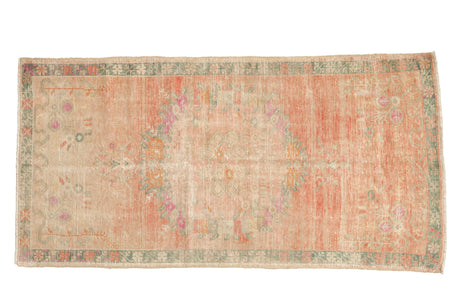 Vintage Distressed Oushak Rug Runner // ONH Item: 12593