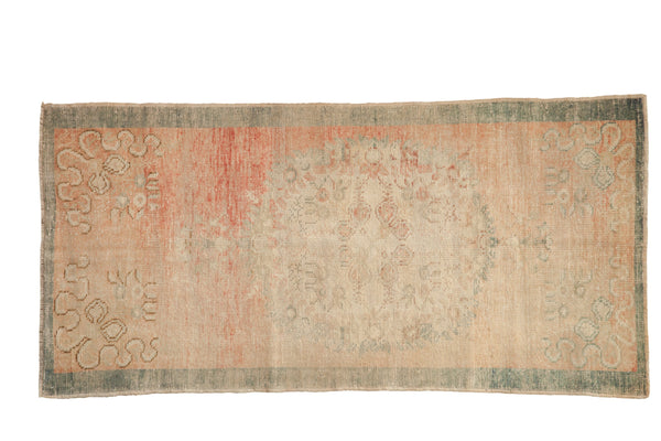 Vintage Distressed Oushak Rug Runner // ONH Item: 12597