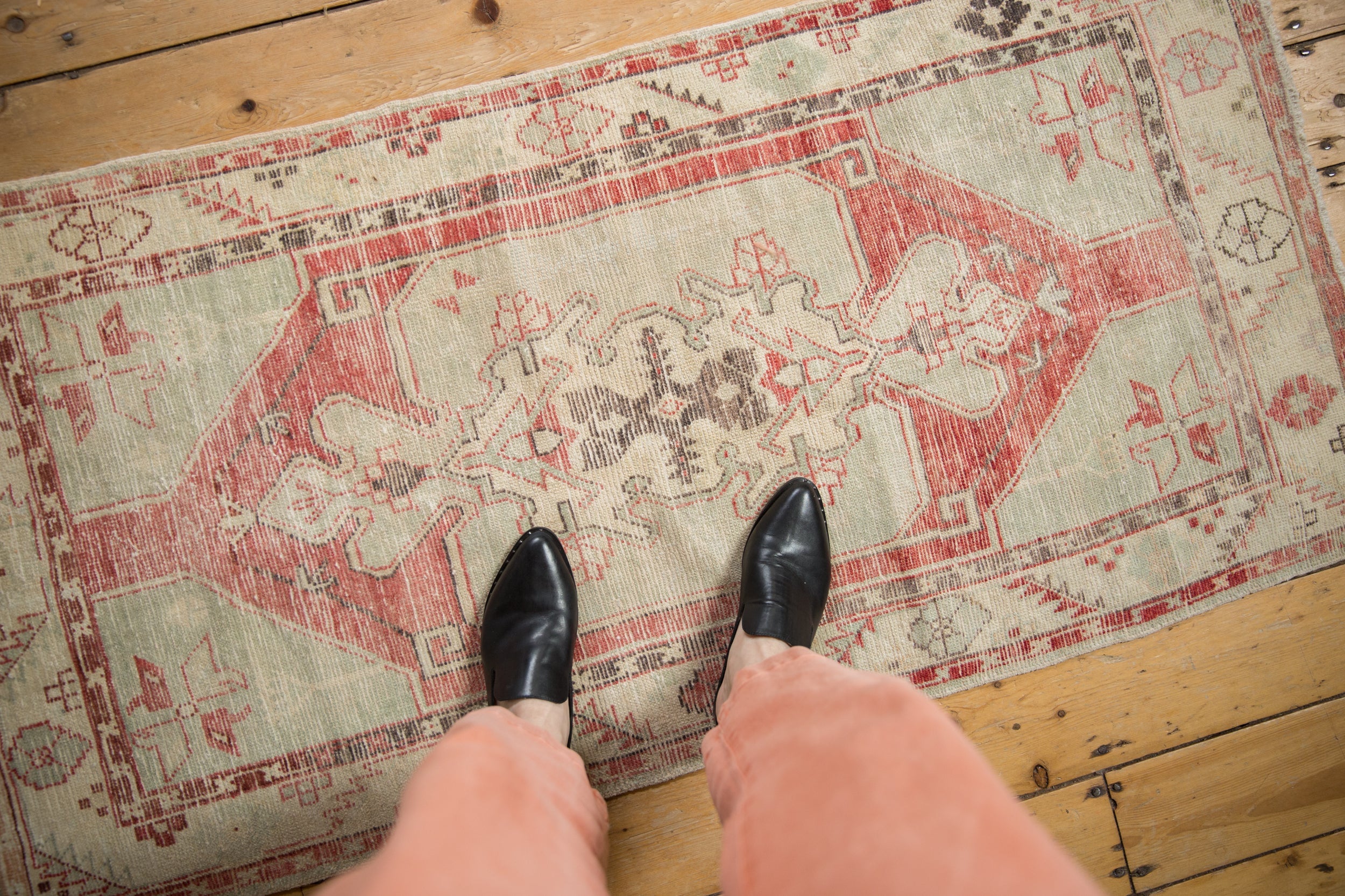 Vintage Distressed Oushak Rug Runner // ONH Item: 12599, Image 1