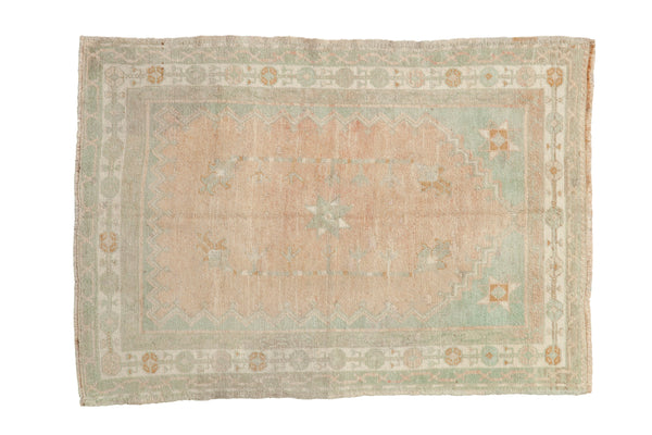 Vintage Distressed Oushak Square Rug // ONH Item: 12600
