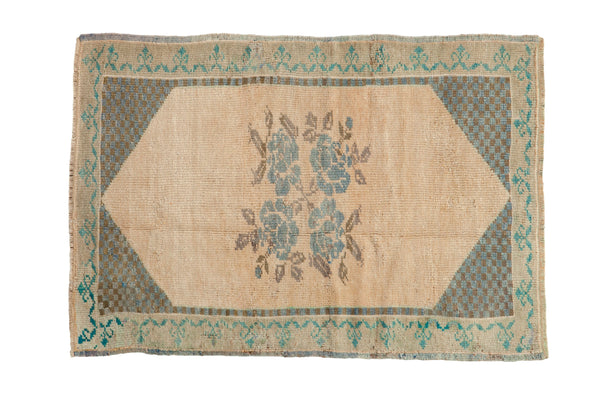 Vintage Distressed Oushak Rug Mat // ONH Item: 12603