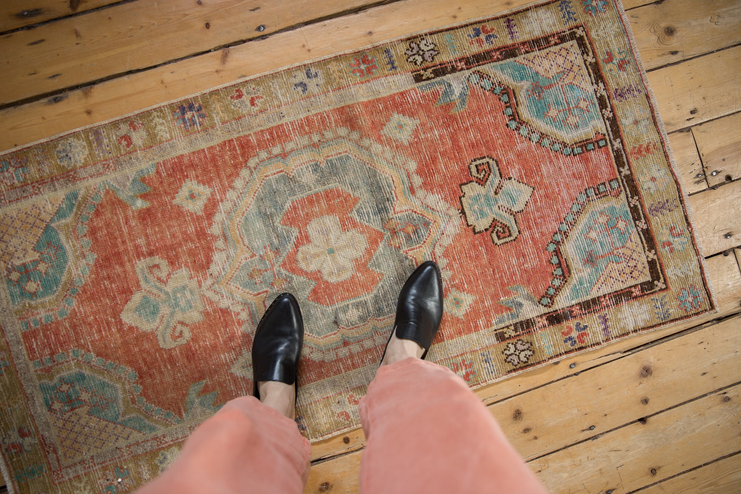 Vintage Distressed Oushak Rug Runner // ONH Item: 12606, Image 1