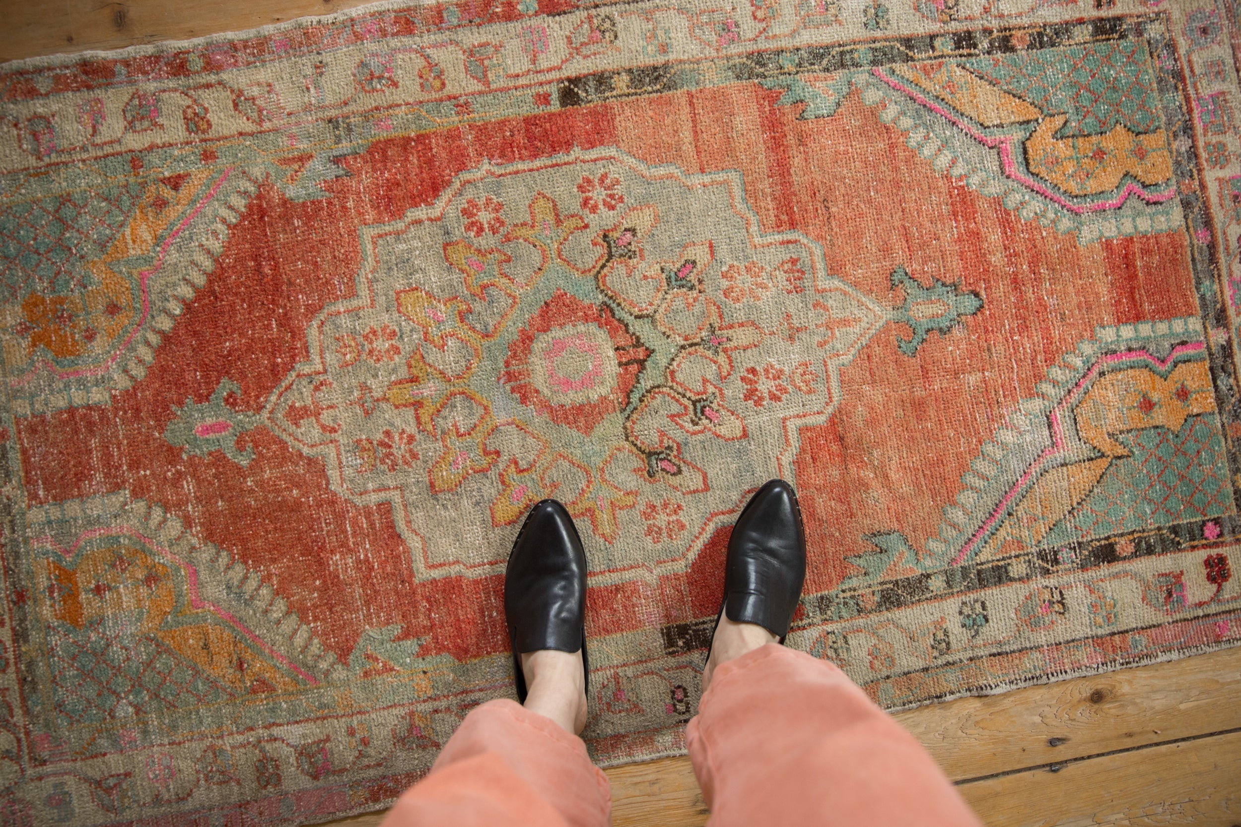 Vintage Distressed Oushak Rug // ONH Item: 12607, Image 1