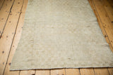 The hand-knotted foundation and knot heads on the reverse of a vintage Turkish Tulu rug.