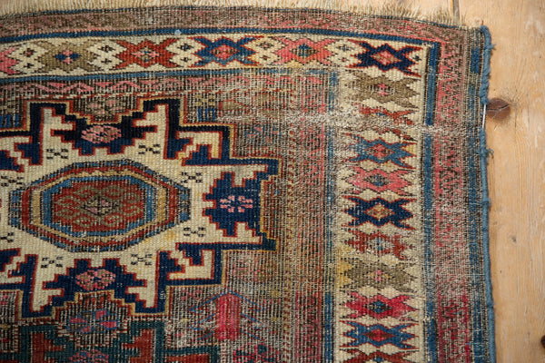 Antique Caucasian Square Rug // ONH Item: 12611, Image 2