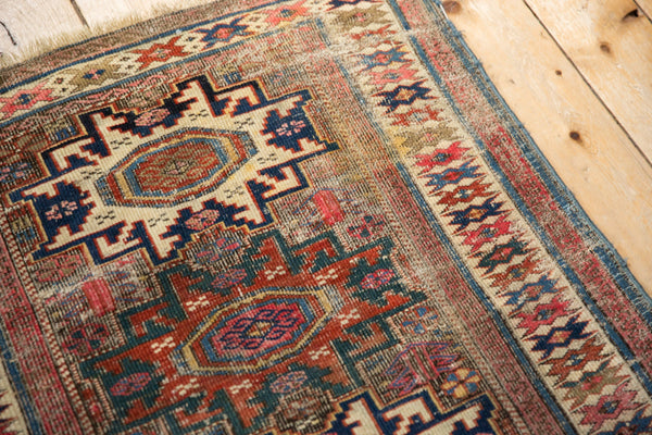 Antique Caucasian Square Rug // ONH Item: 12611, Image 7