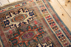 3x4 Antique Caucasian Square Rug