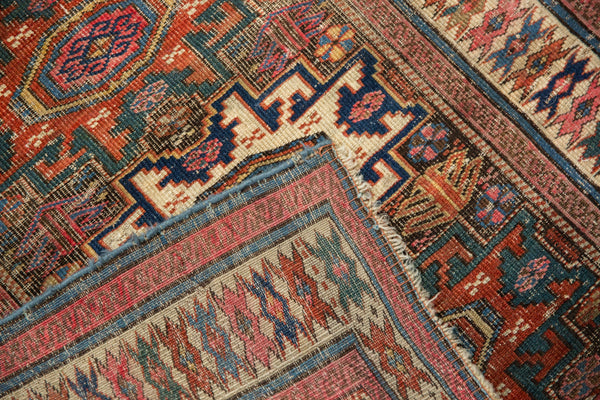 Antique Caucasian Square Rug // ONH Item: 12611, Image 10
