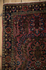 2x2.5 Vintage Fine Sarouk Square Rug Mat