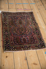 2x2.5 Vintage Fine Sarouk Square Rug Mat