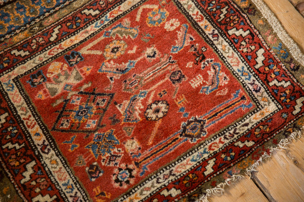 Antique Bagface Northwest Persian Square Rug Mat // ONH Item: 12620, Image 5