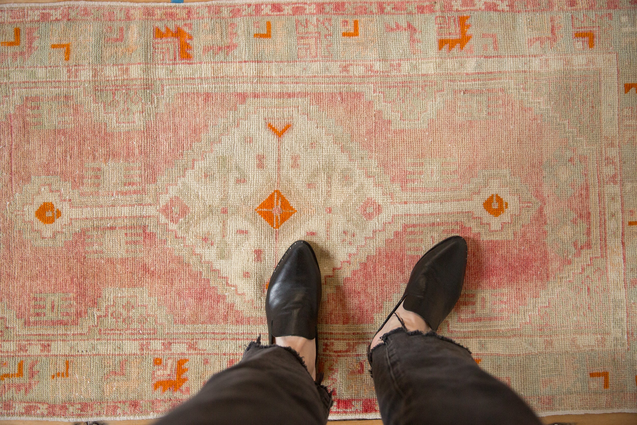 Vintage Distressed Oushak Rug Runner // ONH Item: 12623, Image 1