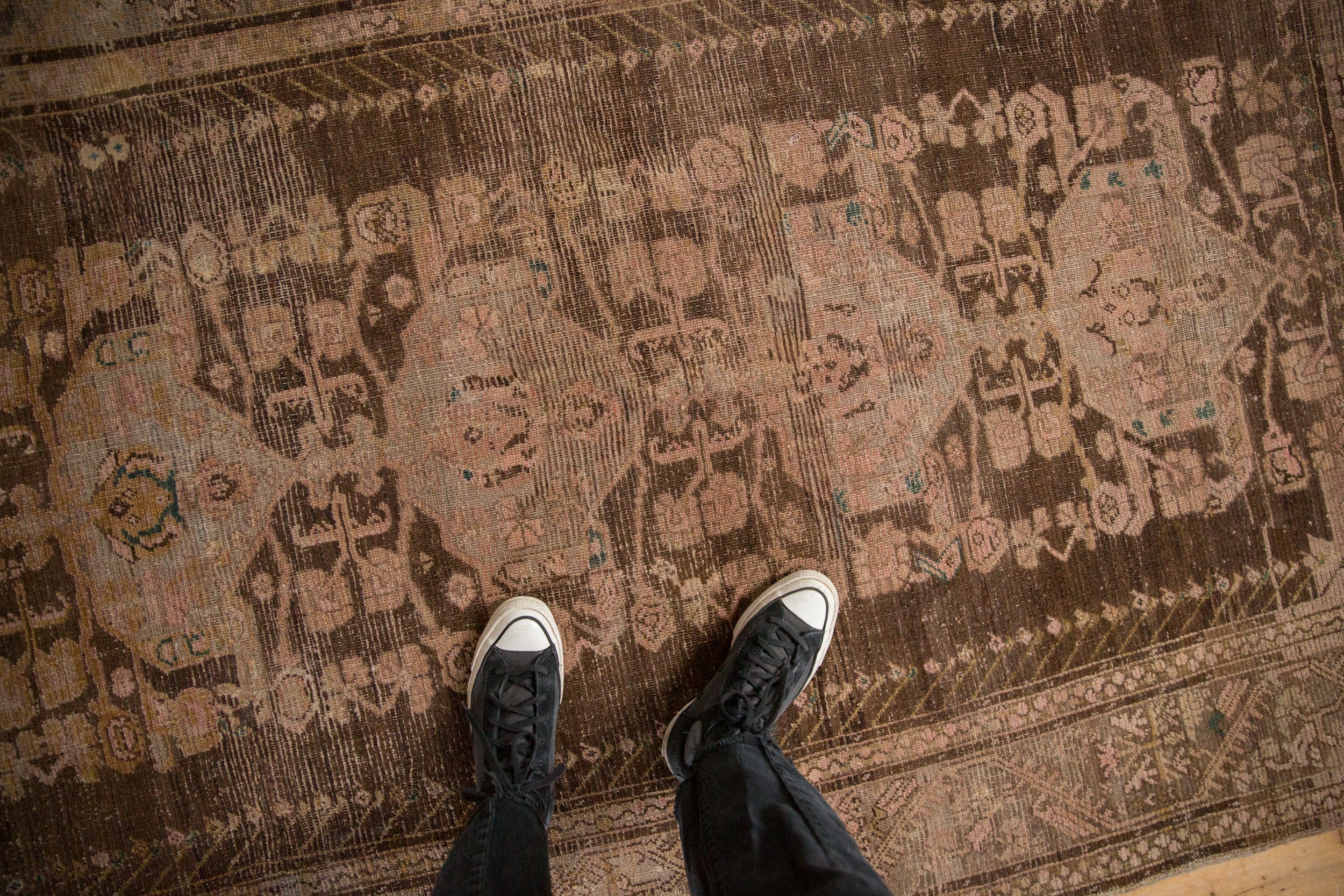 Vintage Distressed Anatolian Carpet // ONH Item: 12627, Image 1
