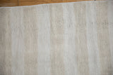 Textured plain weave of vintage Turkish Hemp Kilim with soft ivory, platinum, beige abrashes.