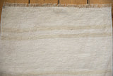 Textured plain weave vintage hemp kilim with natural ivory and beige abrash.