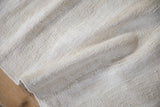 Soft natural abrash and plain-weave texture of the vintage hemp kilim rug.