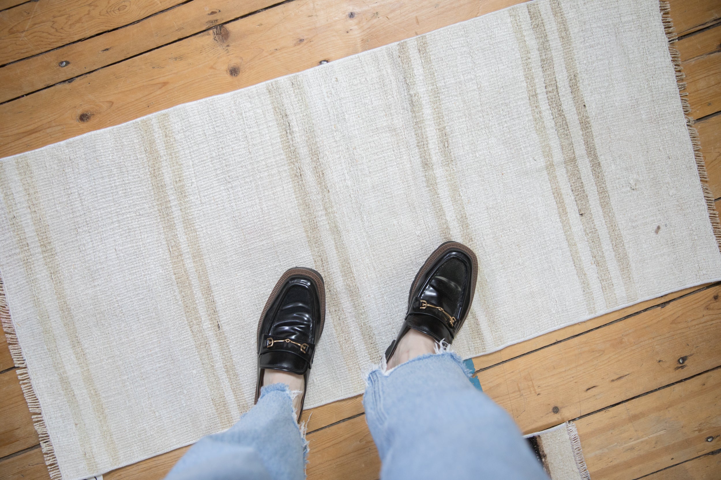 Vintage Hemp Kilim Rug Runner // ONH Item: 12636, Image 1