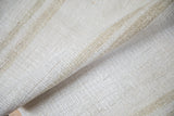 Hand woven plain-weave kilim texture with soft natural ivory and beige abrashes.