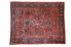 9.5x12 Vintage American Sarouk Carpet