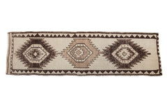 3.5x11.5 Vintage Kurd Rug Runner