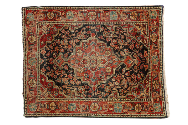 Vintage Josan Sarouk Square Rug Mat // ONH Item: 12645