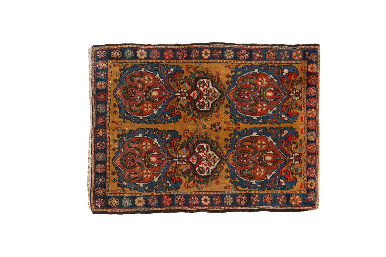 2x2.5 Antique Fine Farahan Sarouk Square Rug Mat