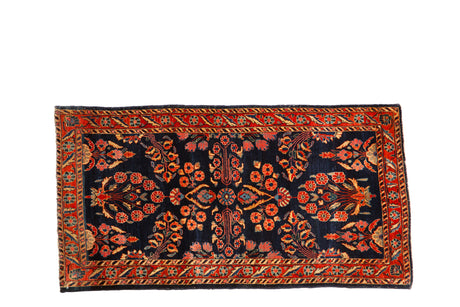 2.5x5 Antique Mohajeran Sarouk Rug Runner