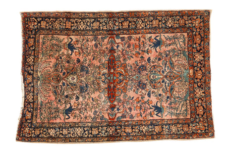 3x4.5 Antique Fine Farahan Sarouk Rug