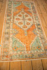 2.5x5.5 Vintage Distressed Oushak Rug Runner